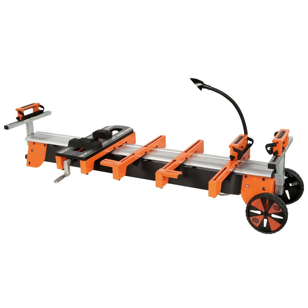 BORA Heavy Duty Portable Miter Saw Stand With Quick Release Tool Mounts, Wheels, Work Light, Vise, 4-Outlet Power 10 BORA Heavy Duty Portable Miter Saw Stand With Quick Release Tool Mounts, Wheels, Work Light, Vise, 4-Outlet Power - Image 8