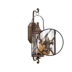 LITTON LANE Old World Riveted Burnished Bronze Iron Candle Sconce -Tool Discount Store brown litton lane candle holders 68391 4f 1000