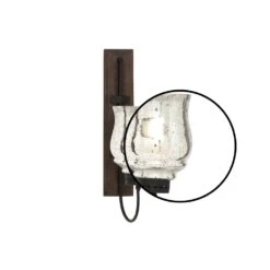 LITTON LANE 21 In. New Traditional Silver Flared Top Hurricane Candle Sconce 13 LITTON LANE 21 In. New Traditional Silver Flared Top Hurricane Candle Sconce -Tool Discount Store brown silver litton lane candle holders 23807 4f 1000