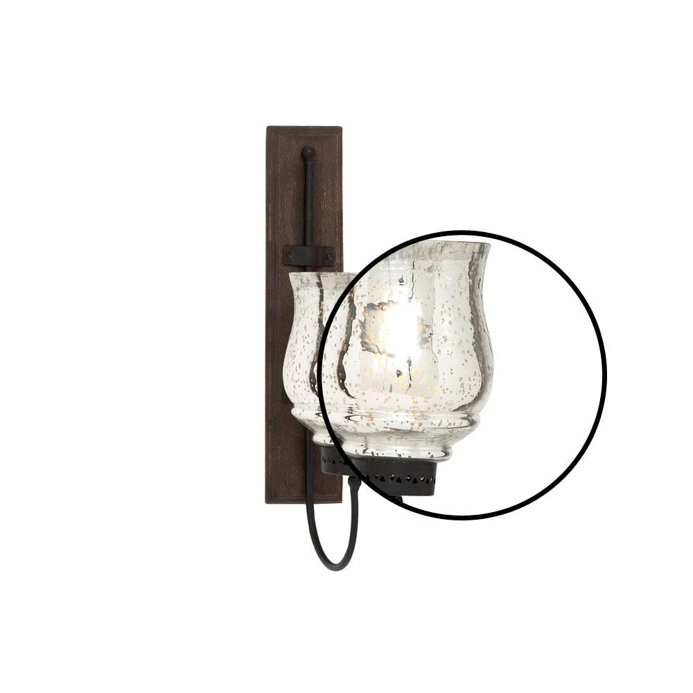 LITTON LANE 21 In. New Traditional Silver Flared Top Hurricane Candle Sconce 7 LITTON LANE 21 In. New Traditional Silver Flared Top Hurricane Candle Sconce - Image 5