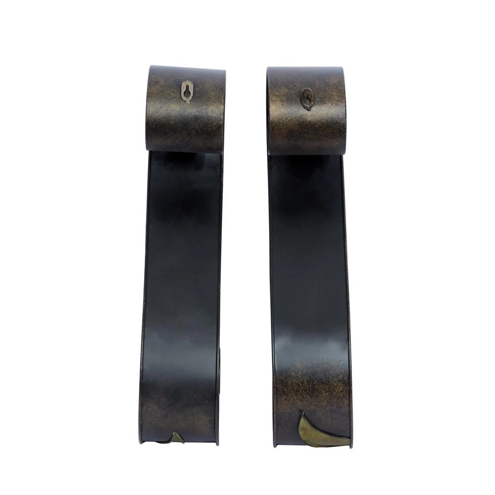 LITTON LANE 19 In. X 5 In. Scrolled Iron Candle Sconces With Metallic Brown Finish (Pair) 5 LITTON LANE 19 In. X 5 In. Scrolled Iron Candle Sconces With Metallic Brown Finish (Pair) - Image 3