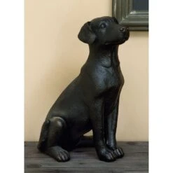 LITTON LANE 16 In. Bronze Labradore Decorative Figurine