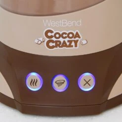 West Bend Cocoa Crazy 4-Cup Hot Beverage Machine 32 Oz. Brown With Removable Pitcher Easy Serving And Nonstick For Easy Cleanup -Tool Discount Store brown west bend electric kettles cl50032 44 1000