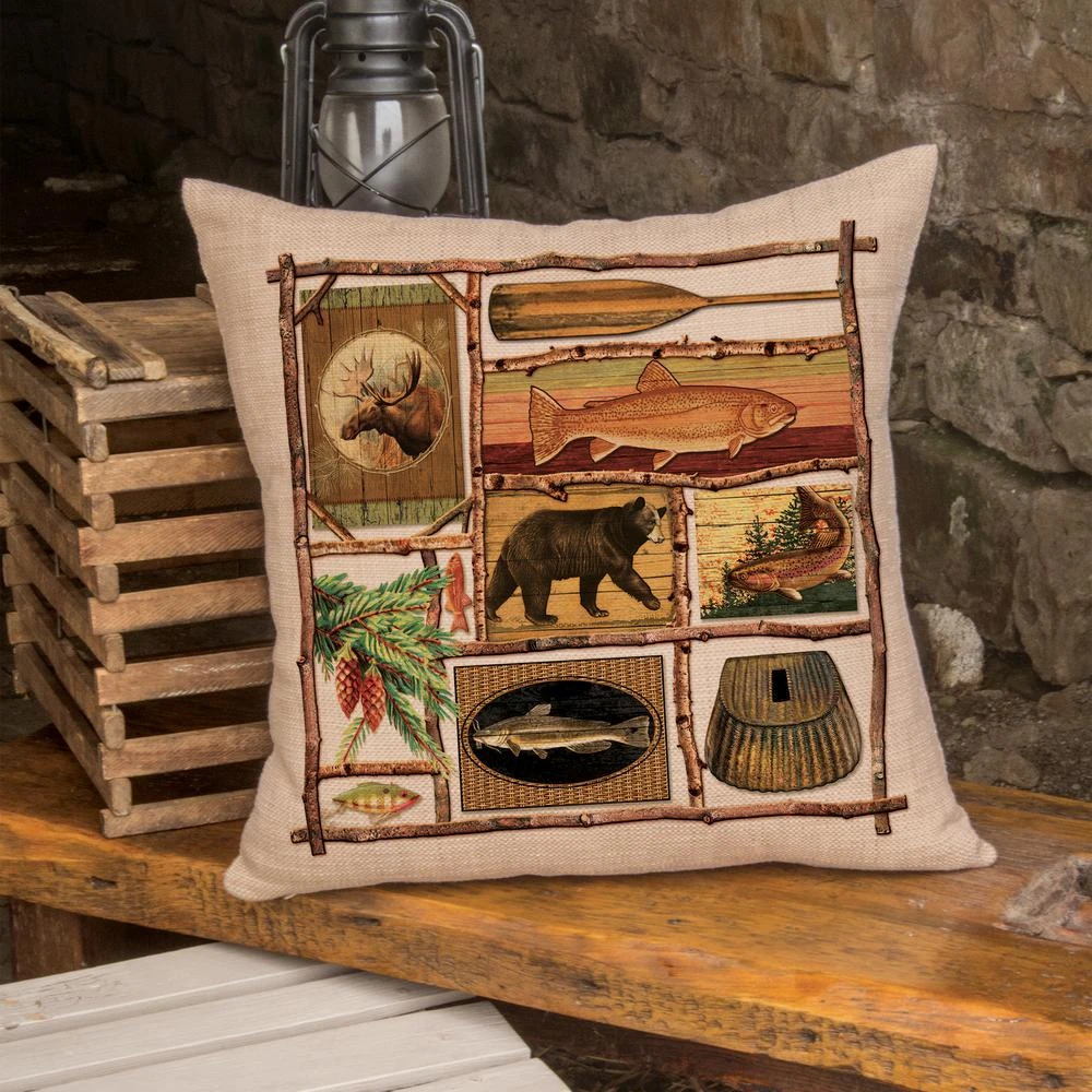 Heritage Lace Lodge Hollow Nature Scene 12 In X 20 In Throw Pillow Cover 6 Heritage Lace Lodge Hollow Nature Scene 12 In X 20 In Throw Pillow Cover - Image 4