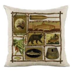Heritage Lace Lodge Hollow Nature Scene 12 In X 20 In Throw Pillow Cover 8 Heritage Lace Lodge Hollow Nature Scene 12 In X 20 In Throw Pillow Cover -Tool Discount Store browns tans heritage lace throw pillows lh pc6 4f 1000