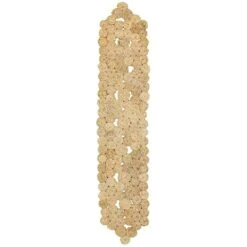 LR Resources Natural Jute LR12028-NAT1468 1 Ft. 4 In. X 6 Ft. 8 In. Indoor Rectangle Natural Table Runner