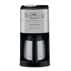 Cuisinart Grind And Brew 10-Cup Brushed Chrome Drip Coffee Maker With Thermal Carafe