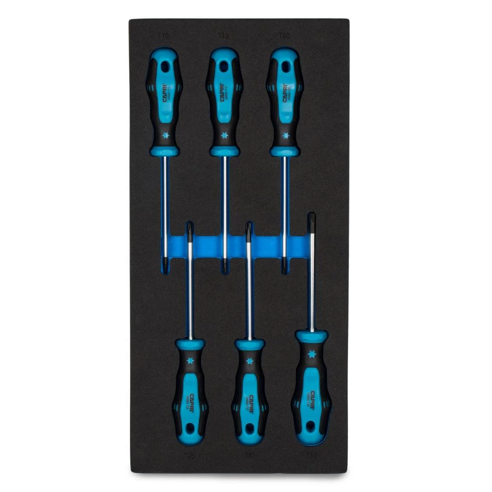 Capri Tools Kontour Star Screwdriver Set With The Mechanic’s Tray (6-Piece) 3 Capri Tools Kontour Star Screwdriver Set With The Mechanic’s Tray (6-Piece)
