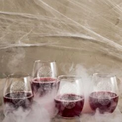 Cathy’s Concepts Sugar Skull 21 Oz. Stemless Wine Glasses -Tool Discount Store cathy s concepts stemless wine glasses hw16 1110 ss 4f 1000