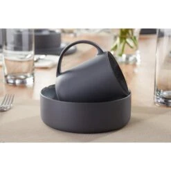 Home Decorators Collection Pierce 16-Piece Charcoal And Shadow Gray Contrast Stoneware Dinnerware Set (Service For 4) -Tool Discount Store charcoal and shadow gray home decorators collection dinnerware sets hl861650 1d 1000