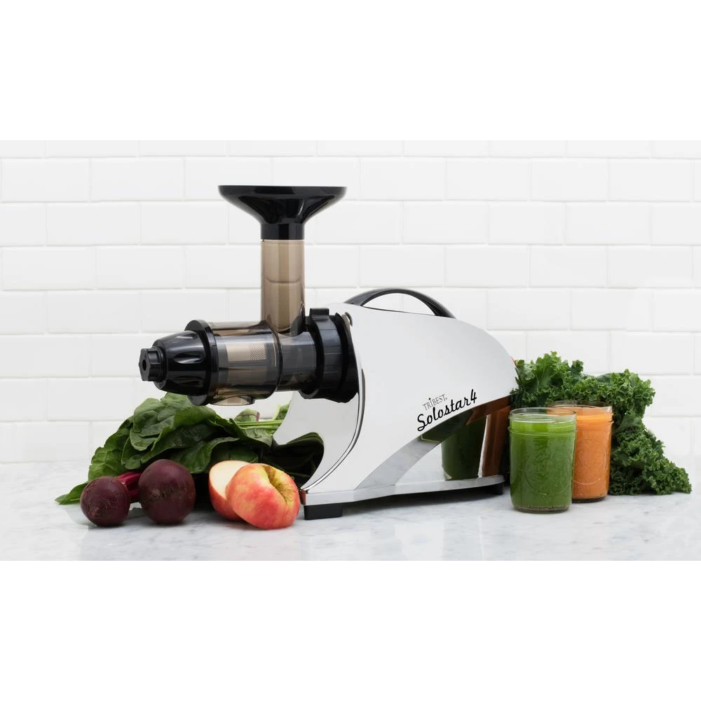 Tribest Solostar 4 16 Fl. Oz. Chrome Cold Press Juicer 7 Tribest Solostar 4 16 Fl. Oz. Chrome Cold Press Juicer - Image 5