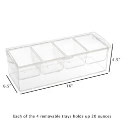 Classic Cuisine Cold Condiment Tray With Ice Chamber 10 Classic Cuisine Cold Condiment Tray With Ice Chamber -Tool Discount Store clear classic cuisine serving trays hw031082 1f 1000