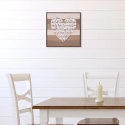 Pinnacle 18 In. X 18 In. Thankful, Grateful, Blessed Cut-Out Heart Wood Decorative Sign