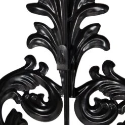 LITTON LANE Antique Gold Flourished Iron Candle Sconce 15 LITTON LANE Antique Gold Flourished Iron Candle Sconce -Tool Discount Store dark brown litton lane candle holders 91512 1f 1000