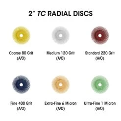 Dedeco Sunburst 7/8 In. 4-Ply Radial Discs – Medium 120-Grit Rotary Cleaning And Polishing Tool (6-Pack) -Tool Discount Store dedeco rotary tool bits 1262 1f 1000