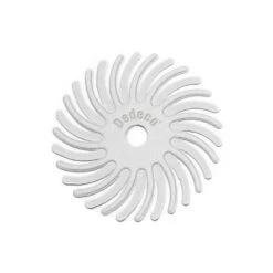 Dedeco Sunburst 1 In. Radial Discs – 1/8 In. Fine 400-Grit Arbor Rotary Cleaning And Polishing Tool (12-Pack)