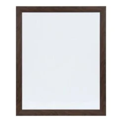 DesignOvation Beatrice Walnut Brown Rectangle Dry Erase Board Memo Board