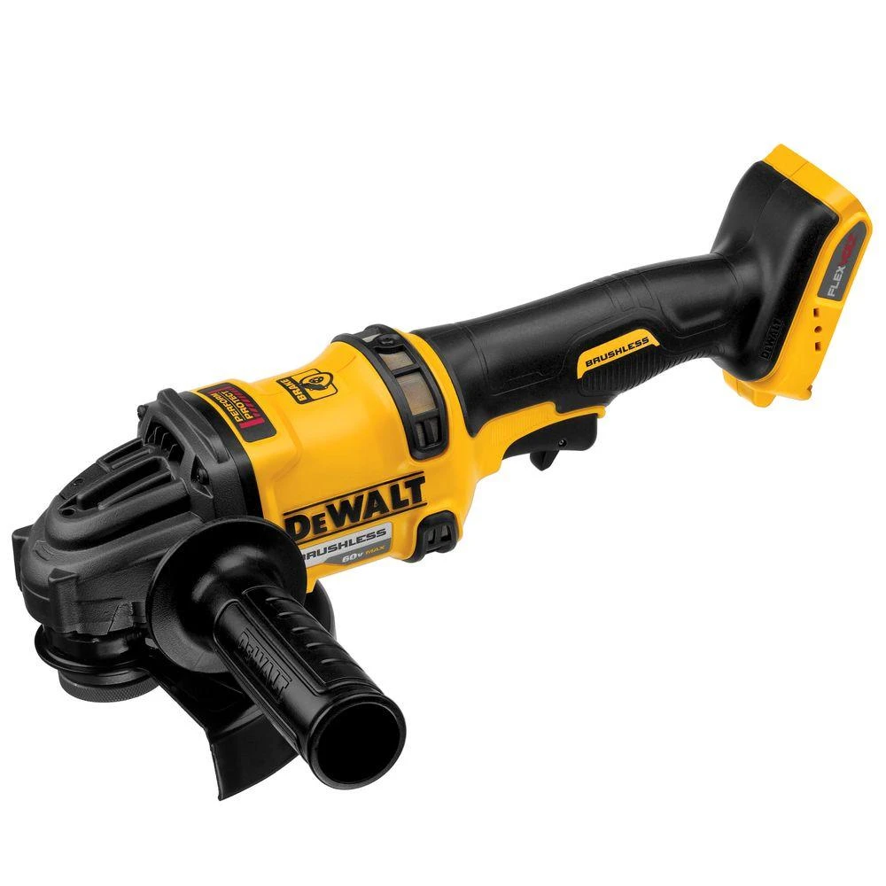 DEWALT FLEXVOLT 60-Volt MAX Cordless Brushless 4-1/2 In. Angle Grinder With Kickback Brake (Tool-Only) 9 DEWALT FLEXVOLT 60-Volt MAX Cordless Brushless 4-1/2 In. Angle Grinder With Kickback Brake (Tool-Only) - Image 7