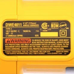 DEWALT 7 Amp 4-1/2 In. Small Angle Grinder With 1-Touch Guard (2-Pack) 25 DEWALT 7 Amp 4-1/2 In. Small Angle Grinder With 1-Touch Guard (2-Pack) -Tool Discount Store dewalt angle grinders dwe4011w4011 fa 1000