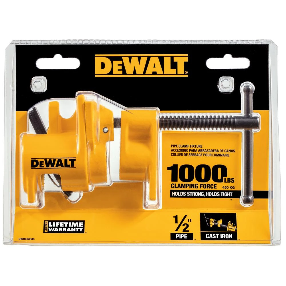 DEWALT 1/2 In. 1000 Lb. Pipe Clamp Fixture 5 DEWALT 1/2 In. 1000 Lb. Pipe Clamp Fixture - Image 3
