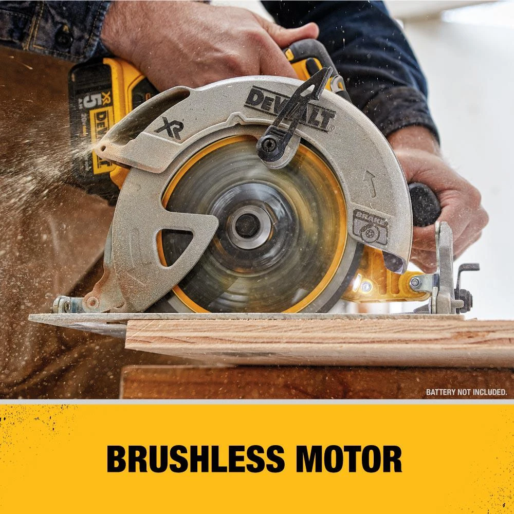 DEWALT 20-Volt MAX XR Cordless Brushless 5 In. Random Orbital Sander With 7-1/4 In. Circular Saw & (1) 20-Volt Battery 4.0Ah 12 DEWALT 20-Volt MAX XR Cordless Brushless 5 In. Random Orbital Sander With 7-1/4 In. Circular Saw & (1) 20-Volt Battery 4.0Ah - Image 10