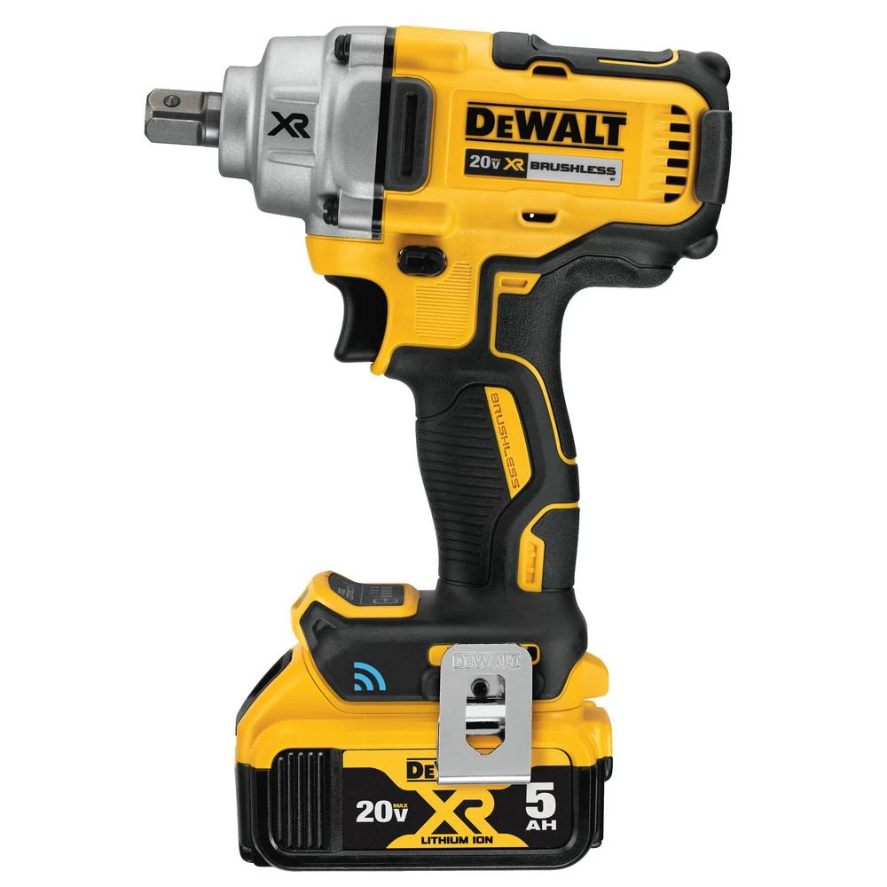 DEWALT 20-Volt MAX XR Cordless Brushless 1/2 In. Mid-Range Impact Wrench Detent Pin, Tool Connect & (2) 20-Volt 5.0Ah Batteries 6 DEWALT 20-Volt MAX XR Cordless Brushless 1/2 In. Mid-Range Impact Wrench Detent Pin, Tool Connect & (2) 20-Volt 5.0Ah Batteries - Image 4