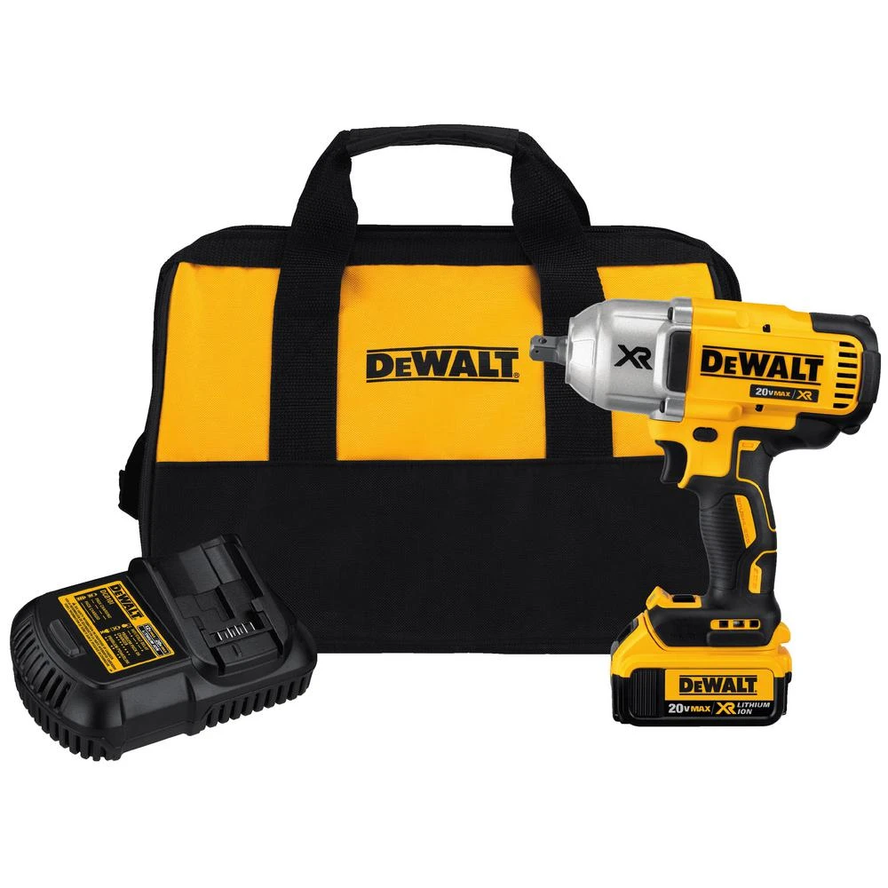 DEWALT 20-Volt MAX XR Cordless Brushless 1/2 In. High Torque Impact Wrench With Detent Pin Anvil, (1) 20-Volt 4.0Ah Battery 3 DEWALT 20-Volt MAX XR Cordless Brushless 1/2 In. High Torque Impact Wrench With Detent Pin Anvil, (1) 20-Volt 4.0Ah Battery