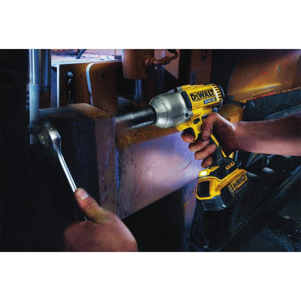 DEWALT 20-Volt MAX XR Cordless Brushless 1/2 In. High Torque Impact Wrench With Detent Pin Anvil, (1) 20-Volt 4.0Ah Battery 15 DEWALT 20-Volt MAX XR Cordless Brushless 1/2 In. High Torque Impact Wrench With Detent Pin Anvil, (1) 20-Volt 4.0Ah Battery - Image 13