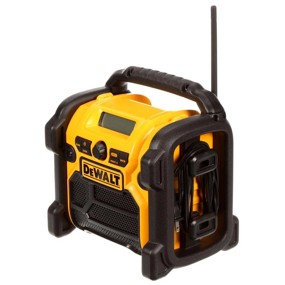 DEWALT 20-Volt MAX Compact Corded / Cordless Worksite Radio 3 DEWALT 20-Volt MAX Compact Corded / Cordless Worksite Radio