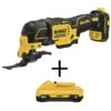 DEWALT ATOMIC 20-Volt MAX Cordless Brushless Oscillating Multi-Tool With (1) 20-Volt Battery 4.0Ah 2 DEWALT ATOMIC 20-Volt MAX Cordless Brushless Oscillating Multi-Tool With (1) 20-Volt Battery 4.0Ah -Tool Discount Store dewalt oscillating tools dcs354bw240 64 1000