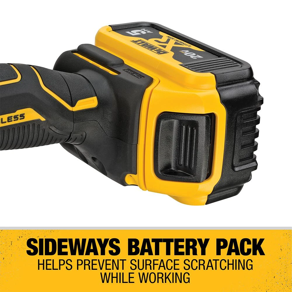 DEWALT 20-Volt MAX XR Cordless Brushless 5 In. Variable Speed Random Orbit Polisher With (2) 20-Volt 5.0Ah Batteries & Charger 5 DEWALT 20-Volt MAX XR Cordless Brushless 5 In. Variable Speed Random Orbit Polisher With (2) 20-Volt 5.0Ah Batteries & Charger - Image 3