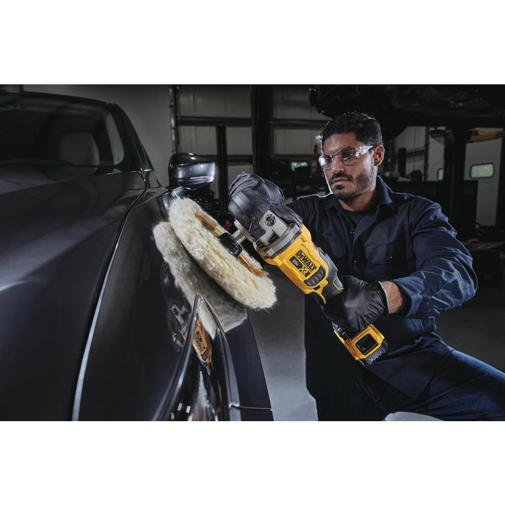 DEWALT 20-Volt MAX XR Cordless Brushless 7 In. Variable Speed Rotary Polisher With (2) 20-Volt 5.0Ah Batteries & Charger 15 DEWALT 20-Volt MAX XR Cordless Brushless 7 In. Variable Speed Rotary Polisher With (2) 20-Volt 5.0Ah Batteries & Charger - Image 13