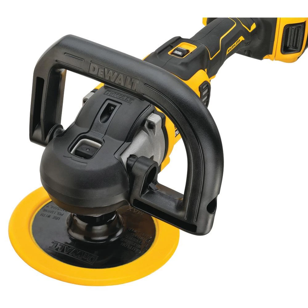 DEWALT 20-Volt MAX XR Cordless Brushless 7 In. Variable Speed Rotary Polisher With (2) 20-Volt 5.0Ah Batteries & Charger 9 DEWALT 20-Volt MAX XR Cordless Brushless 7 In. Variable Speed Rotary Polisher With (2) 20-Volt 5.0Ah Batteries & Charger - Image 7