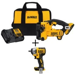 DEWALT 20-Volt MAX XR Cordless Barrel Grip Jigsaw With (1) 20-Volt 2.0Ah Battery & 3/8 In. Impact Wrench