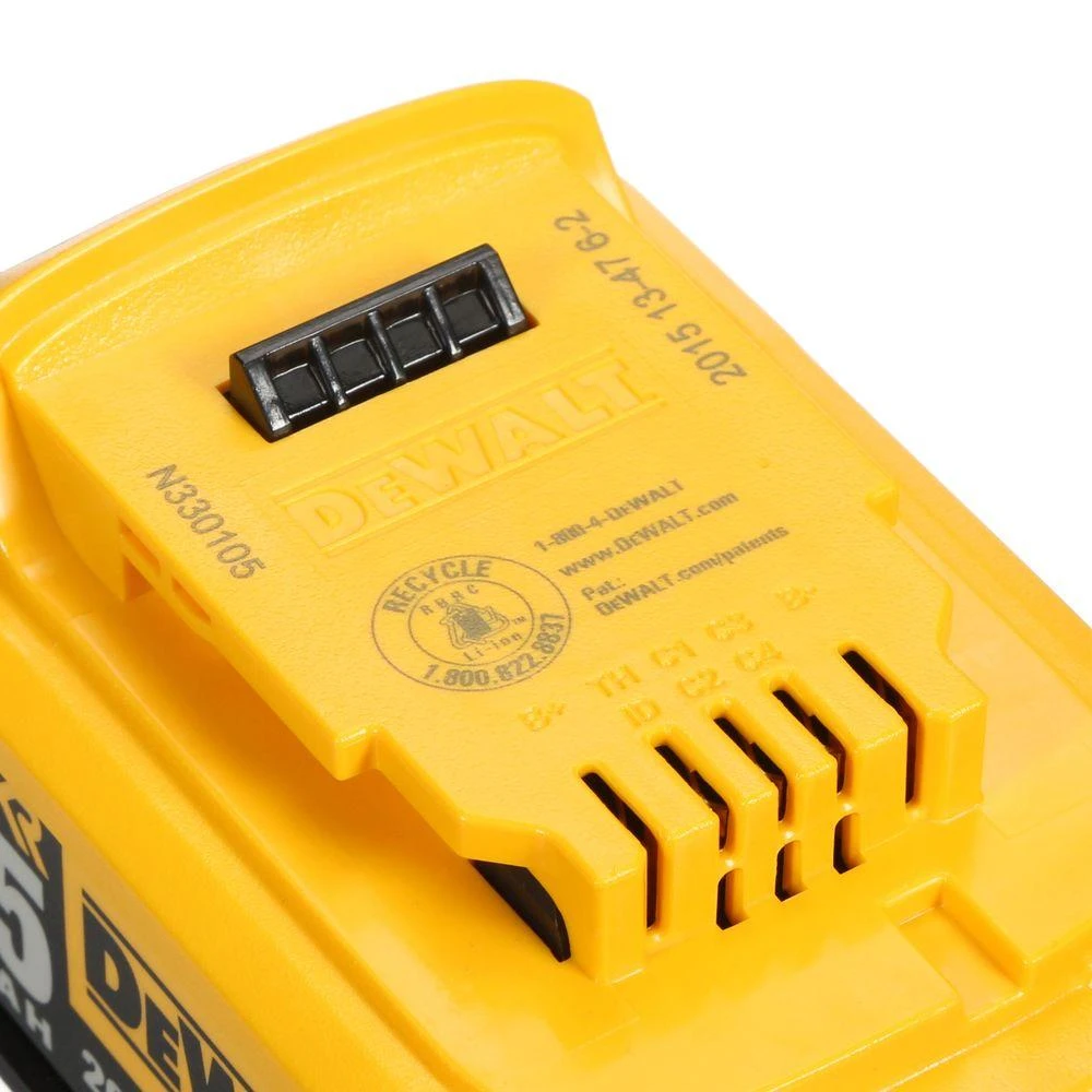 DEWALT 20-Volt MAX XR Premium Lithium-Ion 5.0Ah Battery Pack (3-Pack) 7 DEWALT 20-Volt MAX XR Premium Lithium-Ion 5.0Ah Battery Pack (3-Pack) - Image 5