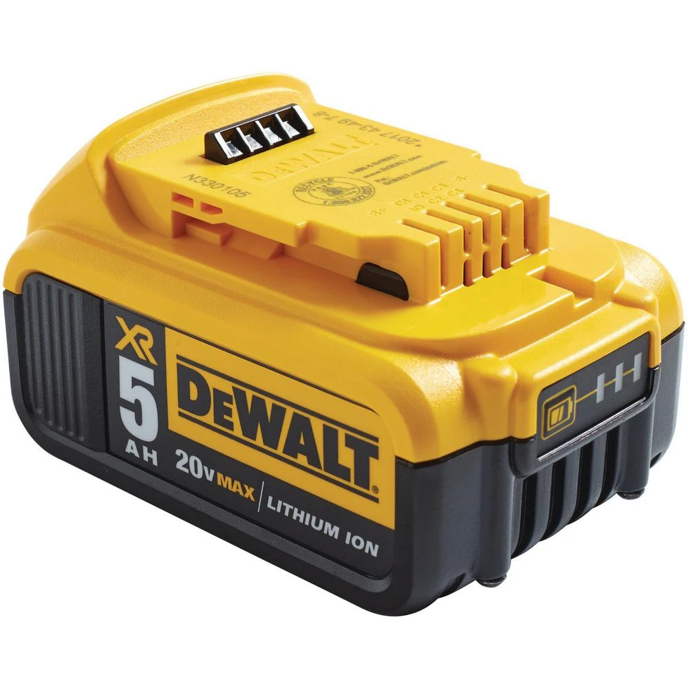 DEWALT 20-Volt MAX XR Premium Lithium-Ion 5.0Ah Battery Pack (3-Pack) 8 DEWALT 20-Volt MAX XR Premium Lithium-Ion 5.0Ah Battery Pack (3-Pack) - Image 6