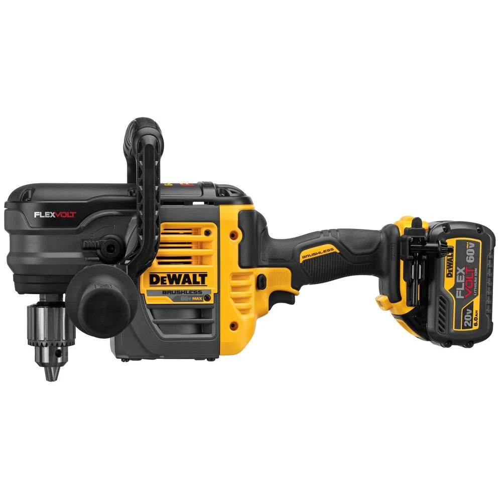 DEWALT FLEXVOLT 60-Volt MAX Cordless Brushless 1/2 In. Stud & Joist Drill, (2) FLEXVOLT 6.0Ah Batteries & Angle Grinder 7 DEWALT FLEXVOLT 60-Volt MAX Cordless Brushless 1/2 In. Stud & Joist Drill, (2) FLEXVOLT 6.0Ah Batteries & Angle Grinder - Image 5