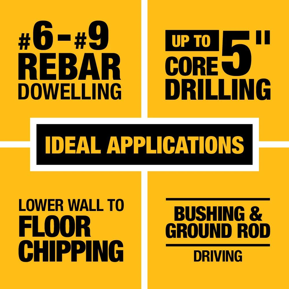 DEWALT FLEXVOLT 60-Volt MAX Brushless 1-7/8 In. SDS MAX Rotary Hammer, (2) FLEXVOLT 9.0Ah Batteries & 1/2 In. Impact Wrench 6 DEWALT FLEXVOLT 60-Volt MAX Brushless 1-7/8 In. SDS MAX Rotary Hammer, (2) FLEXVOLT 9.0Ah Batteries & 1/2 In. Impact Wrench - Image 4