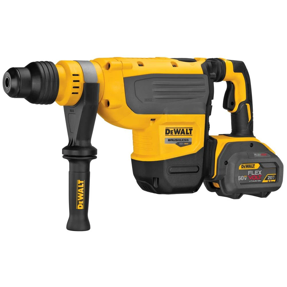 DEWALT FLEXVOLT 60-Volt MAX Brushless 1-7/8 In. SDS MAX Rotary Hammer, (2) FLEXVOLT 9.0Ah Batteries & 1/2 In. Impact Wrench 10 DEWALT FLEXVOLT 60-Volt MAX Brushless 1-7/8 In. SDS MAX Rotary Hammer, (2) FLEXVOLT 9.0Ah Batteries & 1/2 In. Impact Wrench - Image 8