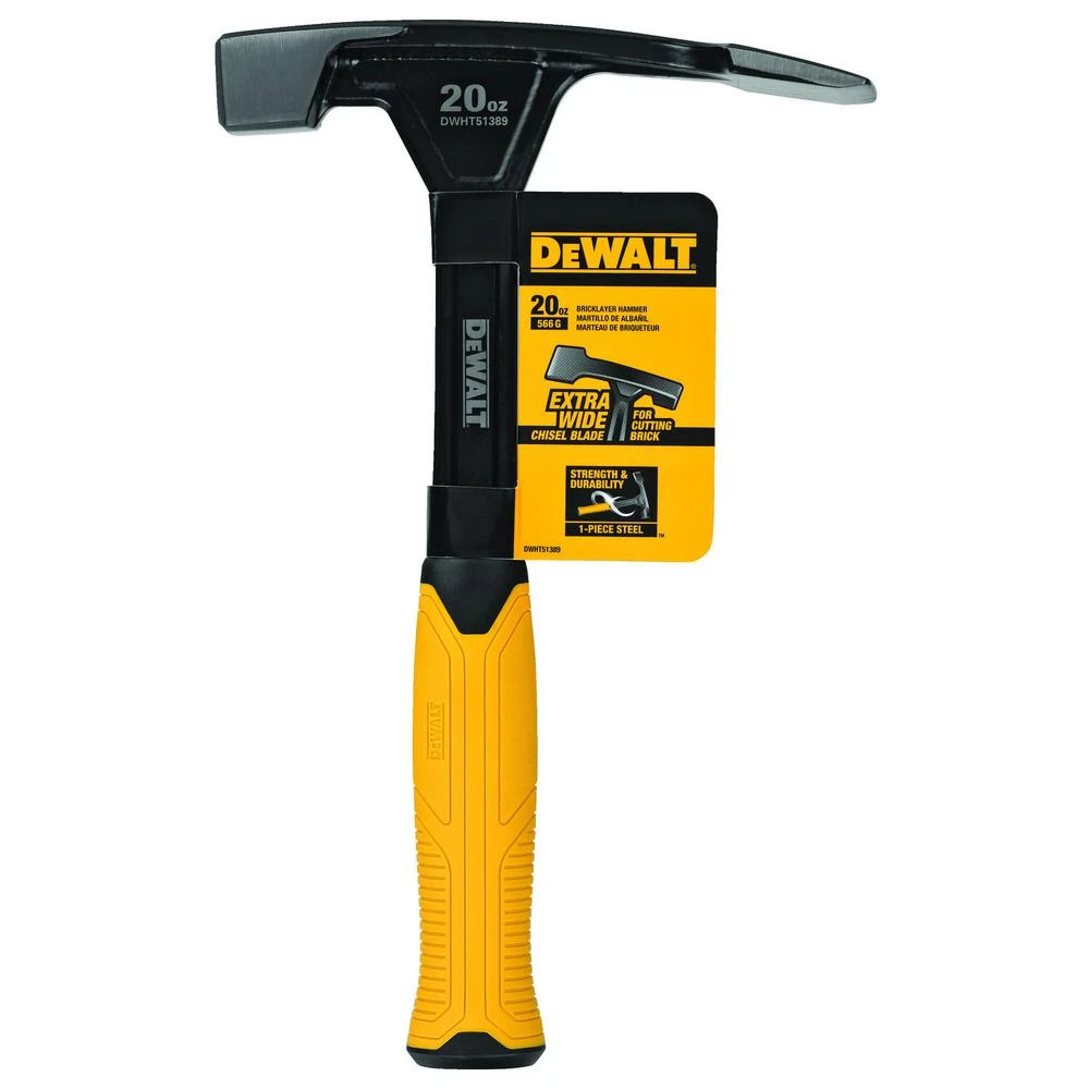 DEWALT 20 Oz. Bricklayers Hammer With 9-7/8 In. Handle 4 DEWALT 20 Oz. Bricklayers Hammer With 9-7/8 In. Handle - Image 2