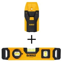 DEWALT 3/4 In. Stud Finder With Bonus 9 In. Torpedo Level