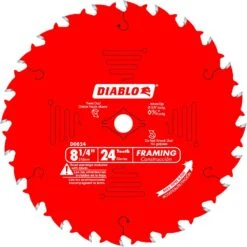 DIABLO 8-1/4 In. X 24-Tooth Framing Saw Blade
