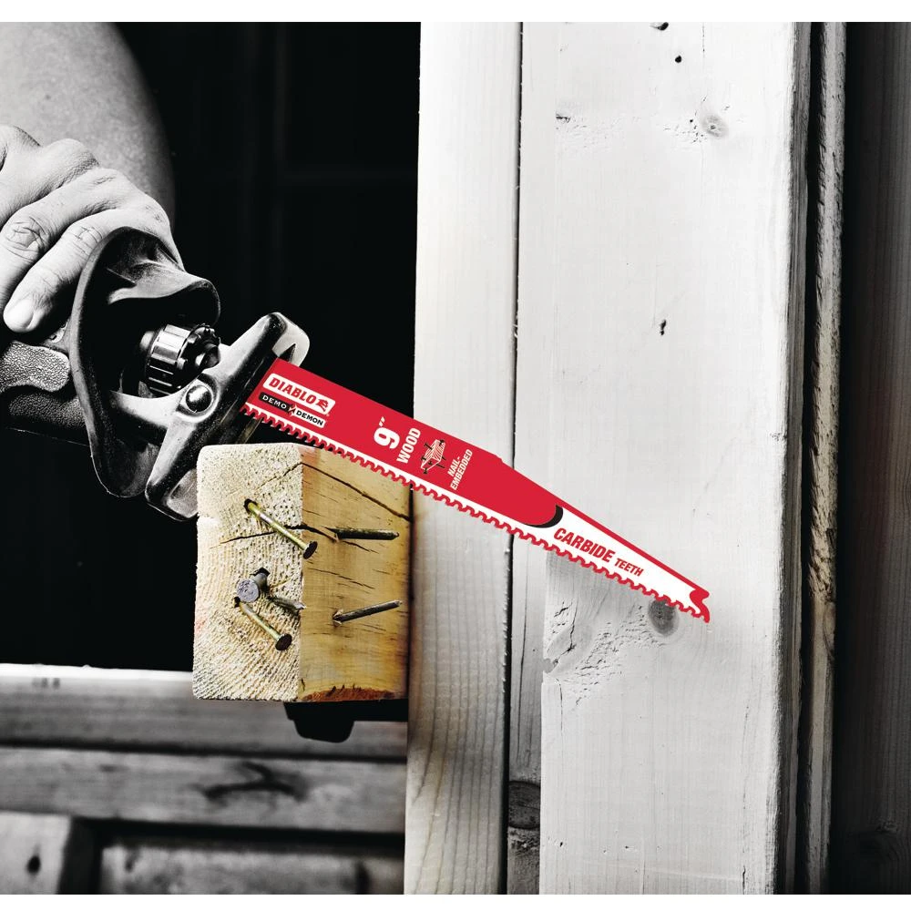 DIABLO 12 In. 5/7 TPI Carbide-Tipped Demo Demon Nail-Embedded Wood Cutting Reciprocating Saw Blade (10-Pack) 7 DIABLO 12 In. 5/7 TPI Carbide-Tipped Demo Demon Nail-Embedded Wood Cutting Reciprocating Saw Blade (10-Pack) - Image 5