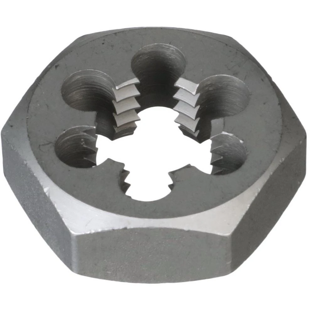 Drill America M12 X 1.75 Carbon Steel Hex Re-Threading Die 6 Drill America M12 X 1.75 Carbon Steel Hex Re-Threading Die - Image 4