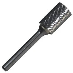 Drill America 5/16 In. X 1 In. Cylindrical Solid Carbide Burr Rotary File Bit With 1/4 In. Shank