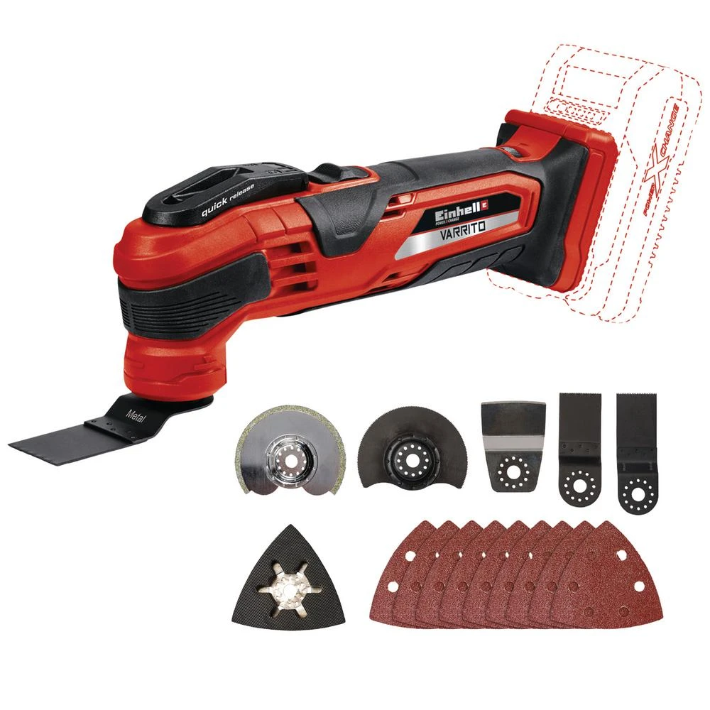 Einhell PXC 18-Volt Cordless Variable-Speed 20,000-OPM Oscillating Multi-Tool Kit (with 3.0-Ah Battery Plus Fast Charger) 6 Einhell PXC 18-Volt Cordless Variable-Speed 20,000-OPM Oscillating Multi-Tool Kit (with 3.0-Ah Battery Plus Fast Charger) - Image 4