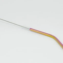 ExcelSteel 10 Pc Reusable Rainbow Straw Set W/ Cleaning Brushes -Tool Discount Store excelsteel disposable tableware 016a2 4f 1000