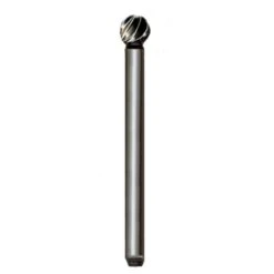 Foredom 3/16 In. Sphere High Speed Steel Fluted Bur With 1/8 In. Dia Shank