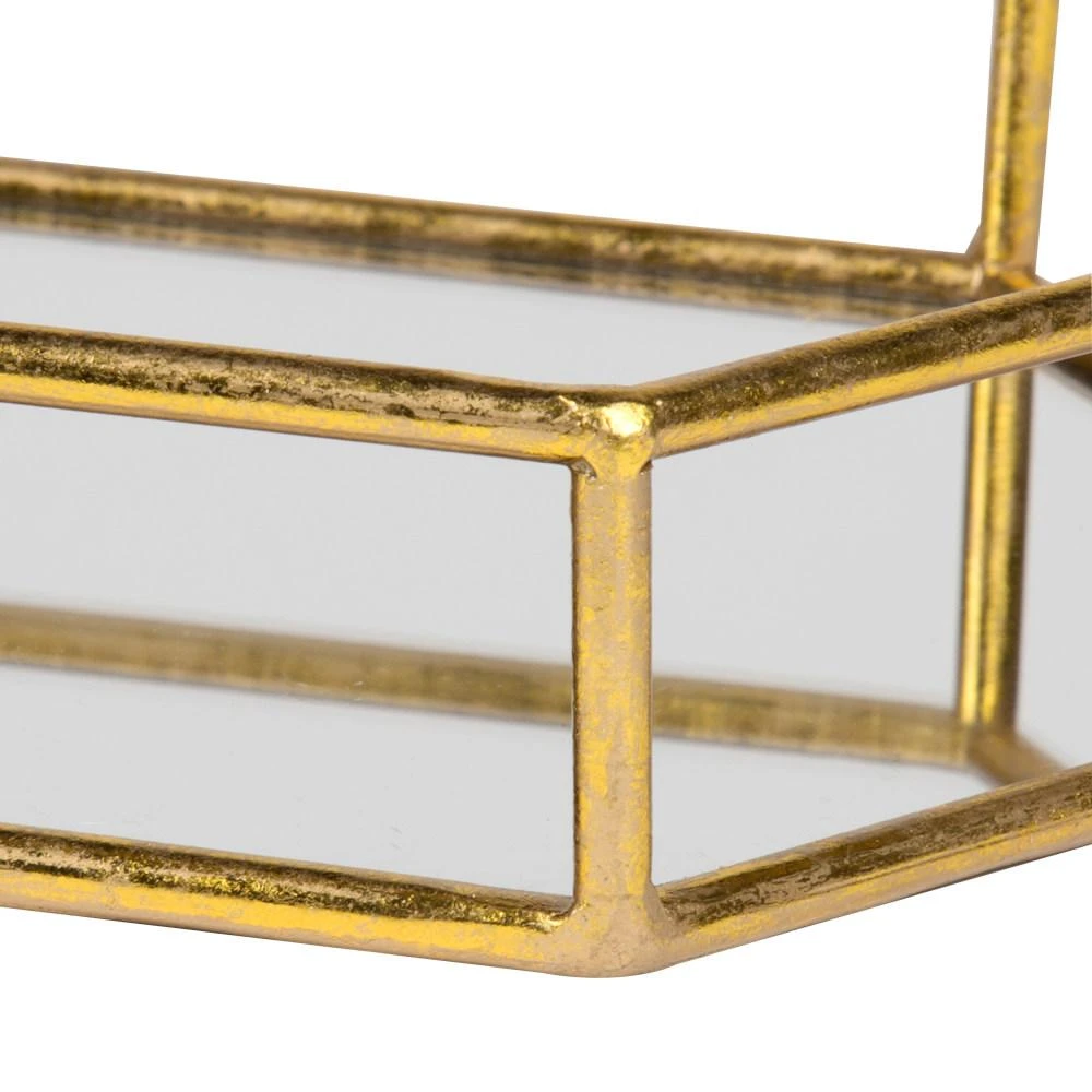 Kate And Laurel Felicia Gold Decorative Tray 5 Kate And Laurel Felicia Gold Decorative Tray - Image 3