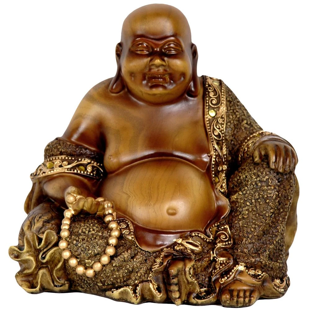 Oriental Furniture Oriental Furniture 6 In. Sitting Laughing Buddha Decorative Statue 3 Oriental Furniture Oriental Furniture 6 In. Sitting Laughing Buddha Decorative Statue